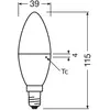 Osram Classic LED E14 Bougie Dépolie 7.5W 806lm - 840 Blanc Froid | Équivalent 60W