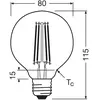 OSRAM ampoule LED à filament Globe G80 E27 2,2W 2.700K