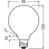 OSRAM ampoule LED Globe G95 E27 5W mat 2.700K