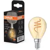 OSRAM LED Vintage E14 4,9W 922 Goutte filament spiralé or