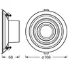 Downlight Ledvance decor fil dl echo, argent, 7W, 650lm