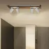 LEDVANCE Spot pour plafond LED Mercury GU10, 4 lampes, bois/blanc