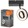 LEDVANCE Spot mural LED Saturn CCT, interrupteur, noir