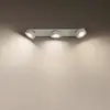 LEDVANCE Spot pour plafond LED Pluto, acier, bois, 3 lampes, blanc