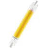 Ampoule R7S LED crayon slim line verre - 60W - 118 mm blanc chaud Osram