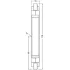 Ampoule R7S LED crayon slim line verre - 60W - 118 mm - blanc froid Osram