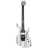 Schecter Synyster Standard FR Gloss White / Black Stripes guitare élec...