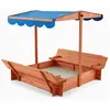 Bac à sable avec voile d'ombrage buddelkiste - 110 x 110 cm - Home Deluxe