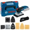 Bosch Professional PONCEUSE VIBRANTE 18V GSS 18V-13 solo L-Boxx avec divers bases et accessoires