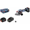 Meuleuse d'angle sans fil brushless Bosch 18V 125mm 2x5,5Ah Li-ion