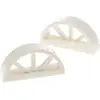 2x Lego fenêtre 1x4x1 2/3 blanc demi rond arqué rayons 6173064 20309