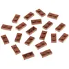 20x Lego brique de construction 1x2 plaque rouge marron baguette Star ...