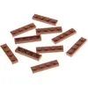 10x Lego brique de construction 1x4 plaque rouge marron moulure Star W...