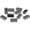 10x Lego Bau Stein 2x4x1 neu-dunkel grau Basic Star Wars 4211085 15589...