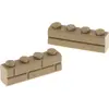 2x Lego brique de construction modifiée 1x4x1 beige foncé brique de ma...