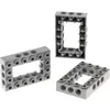 3x Lego Technic brique de cadre de construction 4x6 nouveau-gris clair...