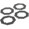 4x Lego panneau de construction octogone 10x10 nouveau-gris foncé octo...