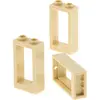 3x Lego cadre de fenêtre 1x2x3 beige sans vitre set 10294 76218 603492...