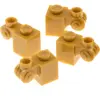 4x Lego brique modifiée 1x2x1 perle or stuc escargot ornement 6112307 ...