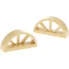 2x Lego fenêtre 1x4x1 2/3 beige demi-ronde arquée rayons 41101 20309