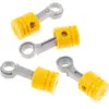 4x Lego Technic moteur piston orange clair bielle nouveau-gris clair 2...
