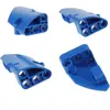 4x Lego Technic Panneaux d'habillage 1/2 bleu petit court côté A/B 870...
