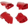4x Lego Technic Panneaux d'habillage 1/2 rouge petit court côté A/B 87...