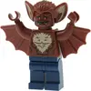 1x Lego Minifigure Super Heroes Man-Bat rouge brun chauve-souris Batma...