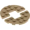 2x Lego panneau de construction demi-rond 3x6 beige foncé demi-cercle ...