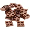 15x Lego brique de construction 2x2 plaque rouge marron Star Wars Set ...