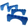 4x Lego pierre d'arc 1x6x2 bleu arcs ronds pont château porte 60138 15...