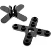 2x Lego rotor feuille noir 4 pales 5 diamètres coins ronds 247926 2479