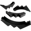 4x Lego pierre d'arc 1x5x4 noir quart d'arc inversé rond porte 4116854...