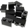 10x Lego brique de construction modifiée 1x2 noir rainures grille cann...