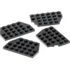 4x Lego Cale plaque de construction 4x6 noir aile aile 4129572 32059