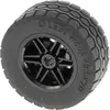 1x Lego Technic Roue 49.5x20 noir Jante 30.4x20 noir 15413 56145c05