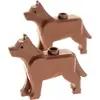2x Lego animal chien City rouge marron berger Harry Potter 10176 7744 ...