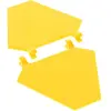 2x Lego Drapeau 5x6 jaune Bouclier Drapeau hexagonal avec 2 clips Star...