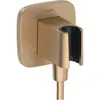 Hansgrohe - Support de douchette FixFit Q Bronze brossé - Bronze