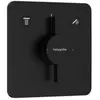 Hansgrohe DuoTurn Q Mitigeur encastré 2 sorties, noir mat 75414670