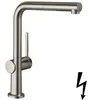 hansgrohe Talis M54 Mitigeur de cuisine pivotant, avec douchette extra...