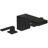 hansgrohe AXOR MyEdition Mitigeur de lavabo 3 trous 70 avec bonde push-open 47050670, couleur : noir mat