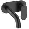 Hansgrohe Mitigeur mural lavabo encastré Vernis Blend, Ecosmart noir mat TU