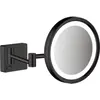 Miroir de rasage avec éclairage LED HANSGROHE AddStoris Noir mat