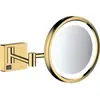 Miroir de rasage avec éclairage LED HANSGROHE AddStoris doré poli