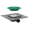 Hansgrohe Bonde carrée receveur de douche RainDrain Spot acier inox brossé TU