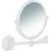 hansgrohe Axor Uni Miroir de rasage circulaire mural, blanc mat