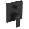 Façade mitigeur mécanique encastré Vernis Shape Noir mat Hansgrohe