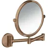 hansgrohe Axor Uni. Miroir de rasage circulaire, montage mural, or rou...