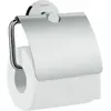 Porte-papier avec couvercle WC HANSGROHE Logis Universal Chromé